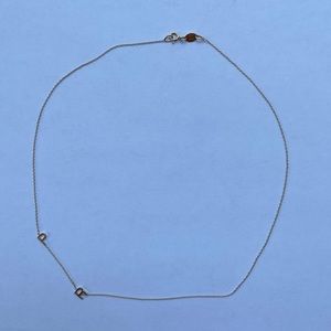 Maya Brenner 14K Gold Letter Necklace